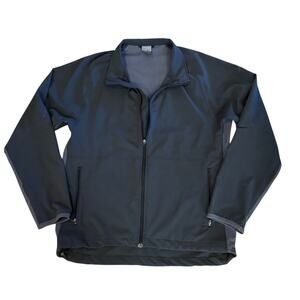 Nike Windbreaker Jacket Black Gray Sports Track Vented RN#56323 Mens Size M